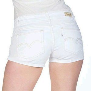 Levi’s White Low Rise Shorty Short 2.5" Inseam EUC sz 7
